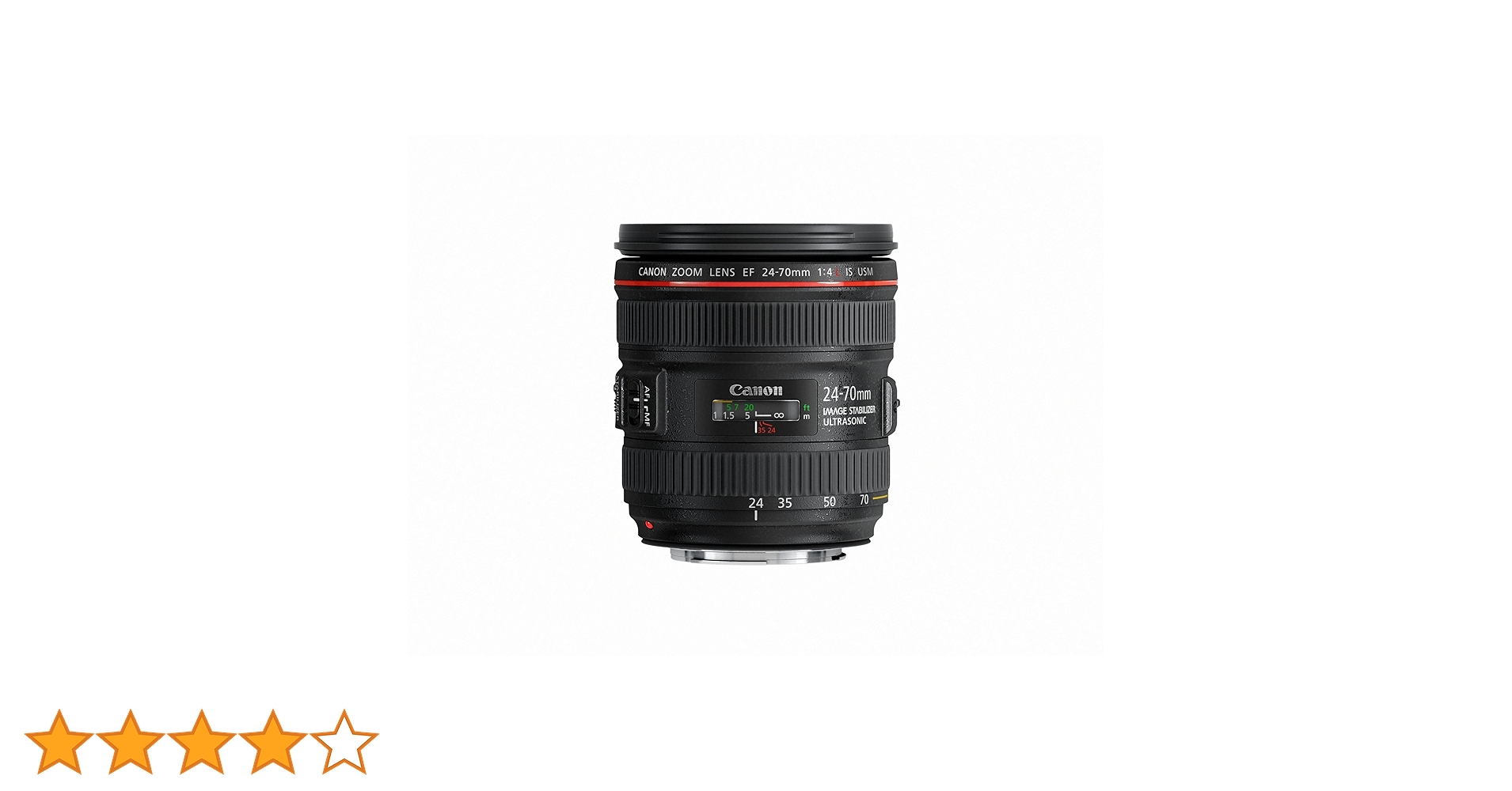 Canon EF 24-70mm f/4.0L is USM Standard Zoom Lens Black : CANON